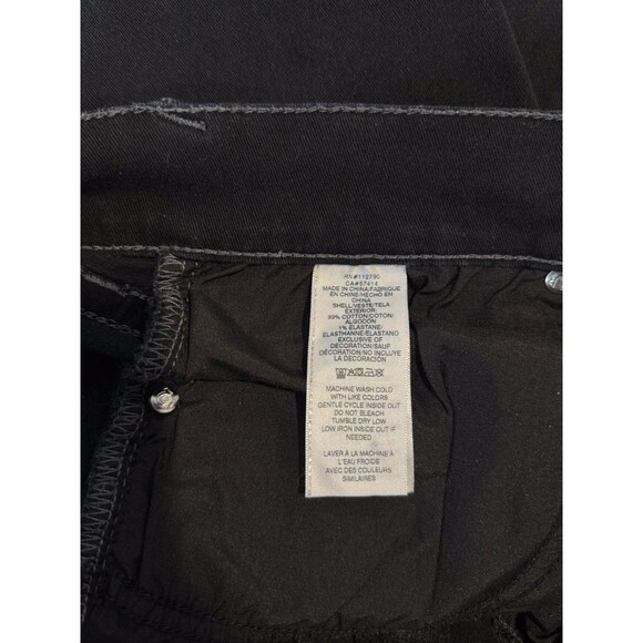 True Religion Men Jeans Black Ricky Relaxed Straight Flap Pocket Dark Wash 34x27 - Picture 14 of 15